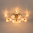 Load image into Gallery viewer, Glam 12-Light Sputnik Milky Mist Glass Bubble Semi Flush
