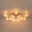 Load image into Gallery viewer, Glam 12-Light Sputnik Milky Mist Glass Bubble Semi Flush
