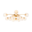 Load image into Gallery viewer, Glam 12-Light Sputnik Milky Mist Glass Bubble Semi Flush
