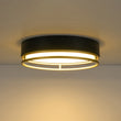 Load image into Gallery viewer, Gold Ring Accent Black Round Dimmable LED Ceiling Light
