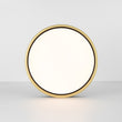Load image into Gallery viewer, Gold Ring Accent Black Round Dimmable LED Ceiling Light
