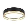Load image into Gallery viewer, Gold Ring Accent Black Round Dimmable LED Ceiling Light
