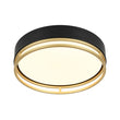 Load image into Gallery viewer, Gold Ring Accent Black Round Dimmable LED Ceiling Light
