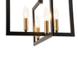 Load image into Gallery viewer, Industrial 4-Light Iron Square Lantern Semi Flush Mount
