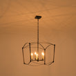 Load image into Gallery viewer, Vintage 5-Light Candle Arched Square Cage Chandelier
