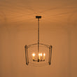 Load image into Gallery viewer, Vintage 5-Light Candle Arched Square Cage Chandelier
