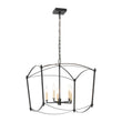 Load image into Gallery viewer, Vintage 5-Light Candle Arched Square Cage Chandelier
