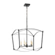 Load image into Gallery viewer, Vintage 5-Light Candle Arched Square Cage Chandelier
