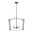 Load image into Gallery viewer, Vintage 5-Light Candle Arched Square Cage Chandelier
