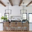 Load image into Gallery viewer, Vintage 5-Light Candle Arched Square Cage Chandelier

