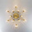 Load image into Gallery viewer, Mid-Century 12-Light Sputnik Fluted Glass Bubble Semi Flush
