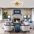 Load image into Gallery viewer, Mid-Century 12-Light Sputnik Fluted Glass Bubble Semi Flush
