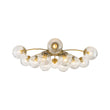 Load image into Gallery viewer, Mid-Century 12-Light Sputnik Fluted Glass Bubble Semi Flush
