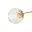 Load image into Gallery viewer, Mid-Century 12-Light Sputnik Fluted Glass Bubble Semi Flush
