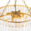 Load image into Gallery viewer, Mid-Century 7-Light Cascaded Glass Tube Tiered Chandelier
