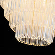 Load image into Gallery viewer, Mid-Century 7-Light Cascaded Glass Tube Tiered Chandelier
