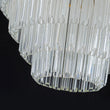Load image into Gallery viewer, Mid-Century 7-Light Cascaded Glass Tube Tiered Chandelier
