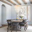 Load image into Gallery viewer, Mid-Century 7-Light Cascaded Glass Tube Tiered Chandelier
