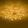 Load image into Gallery viewer, Mid-Century Sparkled Crystal Round Tiered Sputnik Ceiling Light
