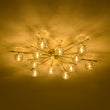 Load image into Gallery viewer, Mid-Century Sparkled Crystal Round Tiered Sputnik Ceiling Light
