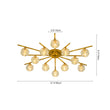 Load image into Gallery viewer, Mid-Century Sparkled Crystal Round Tiered Sputnik Ceiling Light
