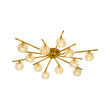 Load image into Gallery viewer, Mid-Century Sparkled Crystal Round Tiered Sputnik Ceiling Light
