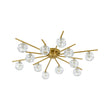 Load image into Gallery viewer, Mid-Century Sparkled Crystal Round Tiered Sputnik Ceiling Light
