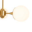 Load image into Gallery viewer, Modern 3-Light Frosted Glass Globe Sputnik Semi Flush
