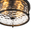 Load image into Gallery viewer, Modern Farmhouse Round Hammered Glass Drum Ceiling Light
