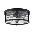 Load image into Gallery viewer, Modern Farmhouse Round Hammered Glass Drum Ceiling Light
