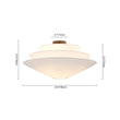 Load image into Gallery viewer, Modern Farmhouse Round Tiered Fabric Saucer Cage Chandelier
