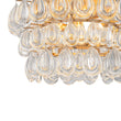 Load image into Gallery viewer, Modern Luxury Brass 3-Tier Round Crystal Drop Ceiling Light
