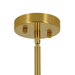 Load image into Gallery viewer, Modern Mid-Century Blue Glass Globe Brass Sputnik Chandelier
