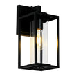 Load image into Gallery viewer, Modern Minimalist 1-Light Black Square Outdoor Wall Lantern
