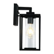 Load image into Gallery viewer, Modern Minimalist 1-Light Black Square Outdoor Wall Lantern
