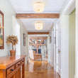 Load image into Gallery viewer, Modern Milky Glass Round Pleated Drum Semi Flush Mount
