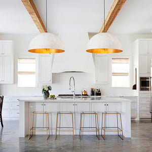 Modern Farmhouse Oversized Dome Pendant