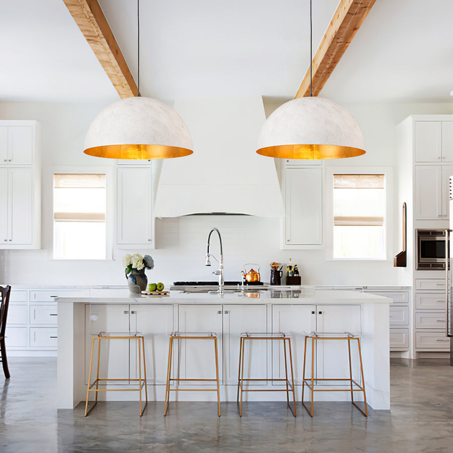 Modern Farmhouse Oversized Dome Pendant