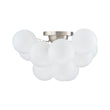 Load image into Gallery viewer, White Glass Globe Cluster Bubble Semi-Flush Mount
