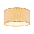 Load image into Gallery viewer, Retro Farmhouse Ivory Linen Drum Lantern Ceiling Light
