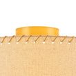 Load image into Gallery viewer, Retro Farmhouse Ivory Linen Drum Lantern Ceiling Light
