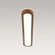 Load image into Gallery viewer, Rustic Walnut Wood 5CCT Dimmable LED Oval Flush Mount Ceiling Light
