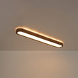Load image into Gallery viewer, Rustic Walnut Wood 5CCT Dimmable LED Oval Flush Mount Ceiling Light
