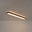 Load image into Gallery viewer, Rustic Walnut Wood 5CCT Dimmable LED Oval Flush Mount Ceiling Light
