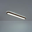 Load image into Gallery viewer, Rustic Walnut Wood 5CCT Dimmable LED Oval Flush Mount Ceiling Light
