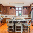 Load image into Gallery viewer, Rustic Walnut Wood 5CCT Dimmable LED Oval Flush Mount Ceiling Light
