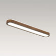 Load image into Gallery viewer, Rustic Walnut Wood 5CCT Dimmable LED Oval Flush Mount Ceiling Light
