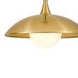Load image into Gallery viewer, Shaker Farmhouse 1-Light Brass Metal Dome Kitchen Pendant
