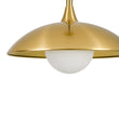 Load image into Gallery viewer, Shaker Farmhouse 1-Light Brass Metal Dome Kitchen Pendant
