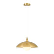Load image into Gallery viewer, Shaker Farmhouse 1-Light Brass Metal Dome Kitchen Pendant
